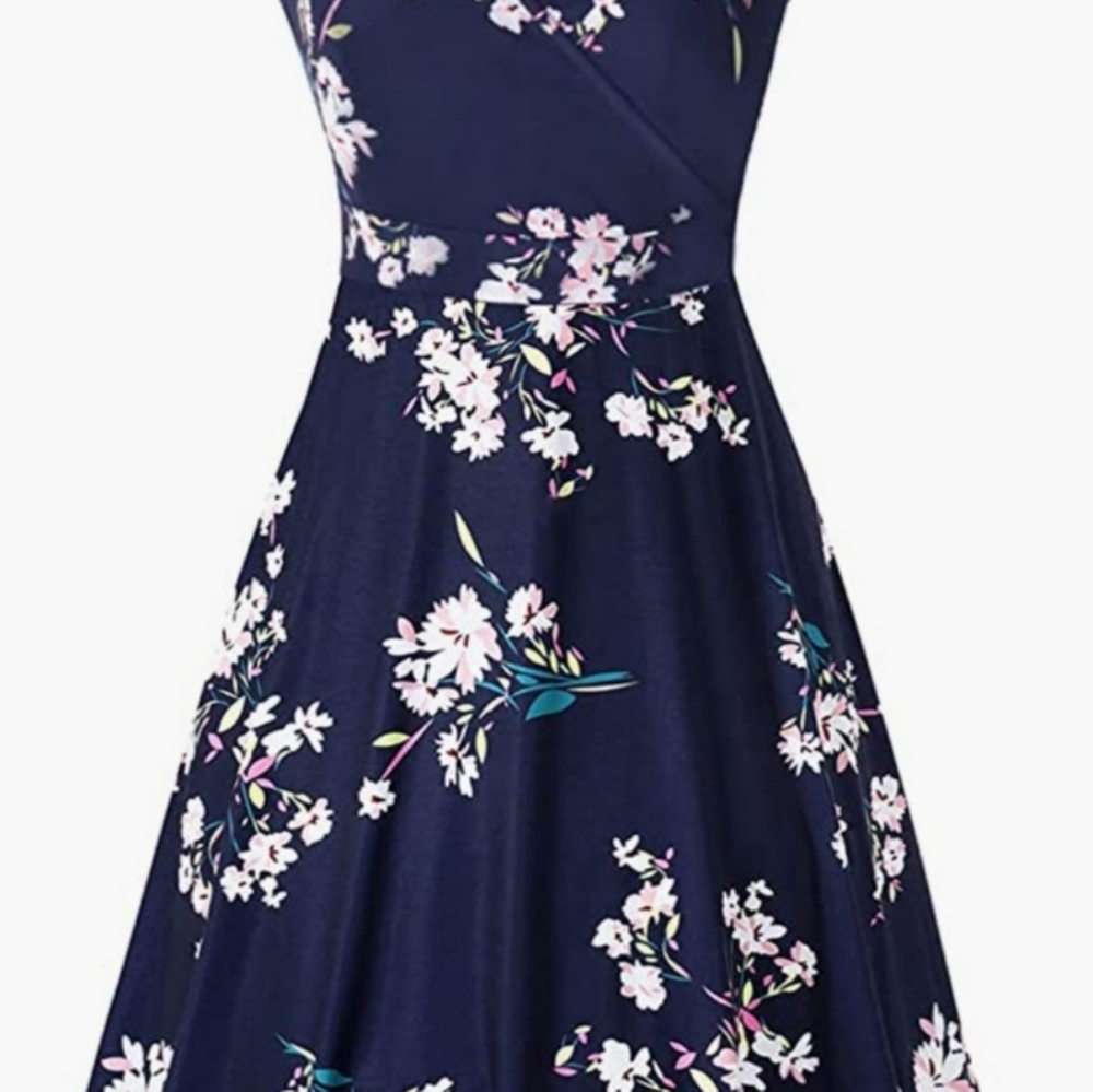 Summer flare tank dress with pockets